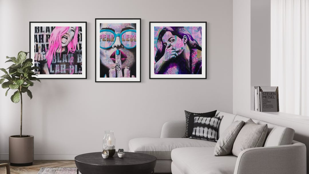 Criss Chaney, Melbourne Urban Pop Art,  Contemporary Mixed Media Graffiti Style Fusion, Neo-Feminist Street Art
