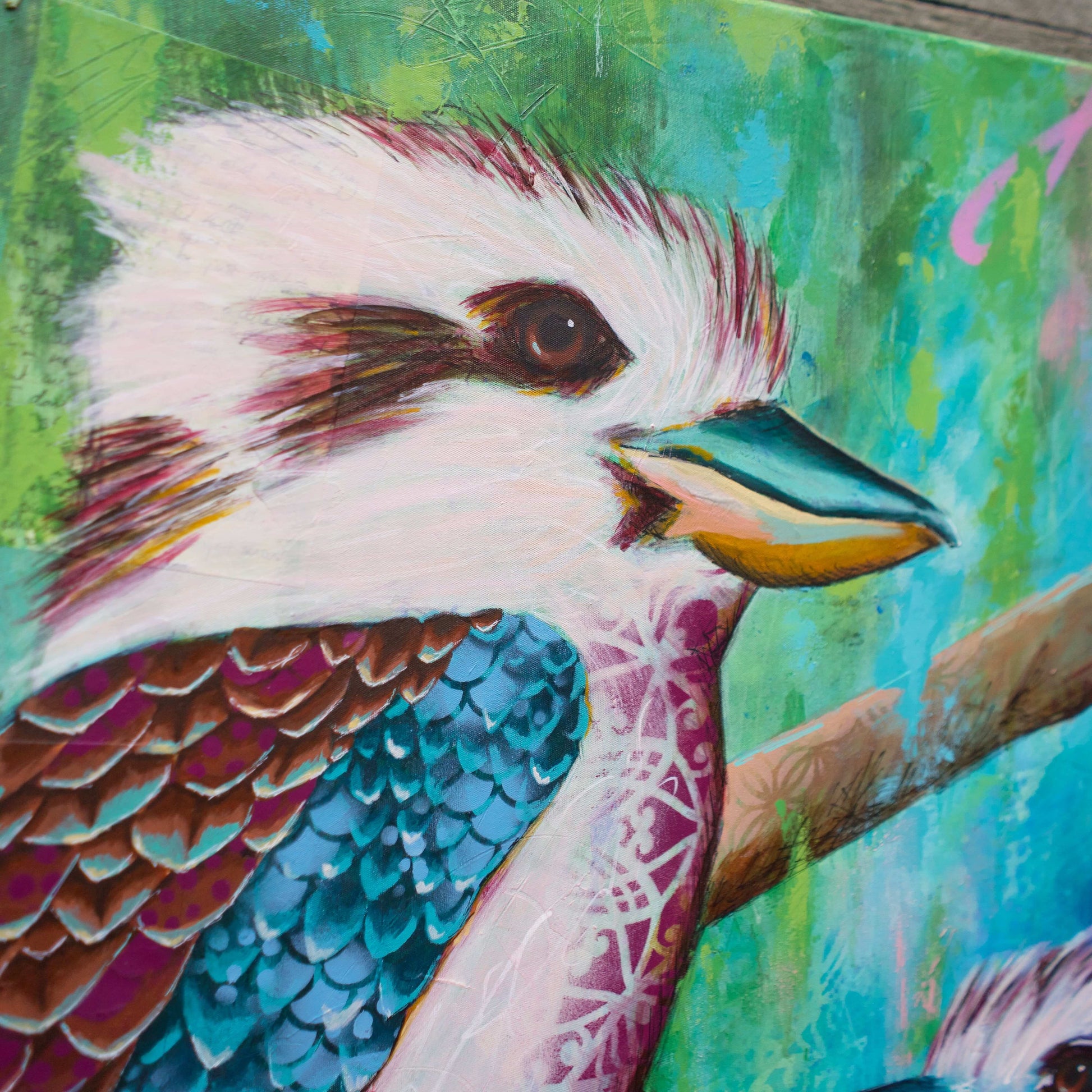 melbourne art kookaburra art colourful kookaburra painting